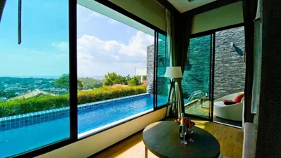 Villa con una camera da letto e piscina privata – vista completa sul mare — Silla Villa Private Pool & Sea View